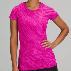 NWT Raspberry pink/camo Lululemon Swiftly Tech 2.0